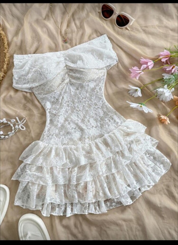 لباس کوتاه مجلسی زنانه دانتل